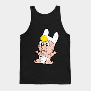 Retro Vintage Grunge Easter Bunny Tank Top